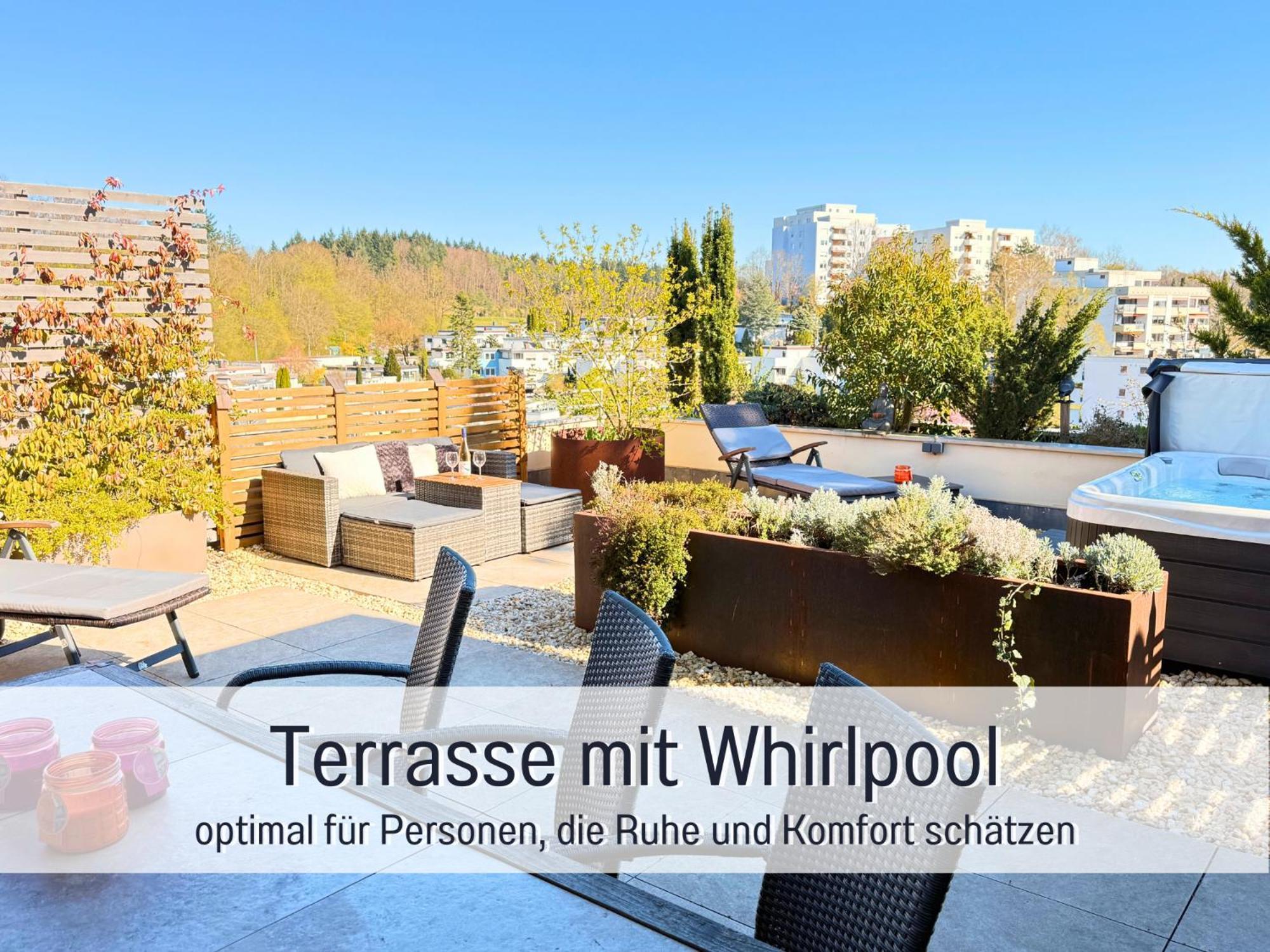 Sonnenterrasse - 3 Schlafzimmer, Whirlpool & Alpenblick - Perfekt Fuer Romantik Oder Familienurlaub Mit Kind , Hund Willkommen By Ferienwohnenamsee - Иберлинген Экстерьер фото